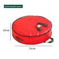 Axyaa Christmas Wreath Storage Bag: Round Waterproof Dustproof with Handles for Holiday Decorations