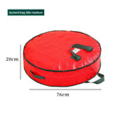 Axyaa Christmas Wreath Storage Bag: Round Waterproof Dustproof with Handles for Holiday Decorations