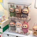 Labubu Doll Display Box: Axyaa Plush Storage Stand Cabinet for Collectible Toys