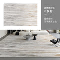 Axyaa Luxury Fluffy Grey Living Room Carpet, Soft Plush Rug for Home Decor
