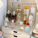 Axyaa Acrylic Cosmetic & Perfume Organizer - Clear Makeup & Eyeshadow Palette Display Stand