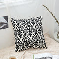 Axyaa Geometric Embroidery Cushion Cover 45x45cm Black Grey for Cozy Home Decor
