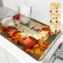 Axyaa Autumn Maple Leaf Drying Mat for Kitchen Table