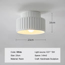 Axyaa French Cream LED Ceiling Light - Wabi Sabi Style Vintage Indoor Lamp