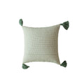 Axyaa Moroccan Jacquard Cotton Tufted Pillowcase Set, Geometric Design, Headboard Cushion Cover