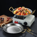 Axya Stainless Steel Crayfish Plate Seafood Rice Pot & Stew Pot for Spanish Recipes