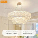 Axyaa French Cream Crystal Chandelier & Lighting Fixtures