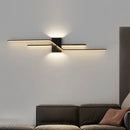 Axyaa White/Black LED Wall Lamp - Modern Living Room & Bedside Light