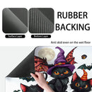 Axyaa Halloween Pumpkin Kitchen Drying Mat