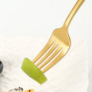 Axyaa 6pcs/30pcs Golden Stainless Steel Cutlery Set