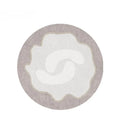 Axyaa Plush Round Carpet: Soft Fluffy Rug for Bedroom and Living Room