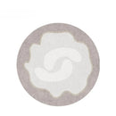 Axyaa Plush Round Carpet: Soft Fluffy Rug for Bedroom and Living Room