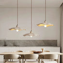 Axyaa Japanese Design Yellow Travertine Pendant Lights for Wabi-Sabi Style Bedroom