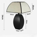 LED Fabric Lampshade Table Lamp Axyaa - Stylish Decorative Lighting with Bulbs