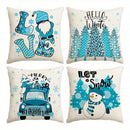 Axyaa Winter Delights Love Hello Merry Christmas Cushion Cover