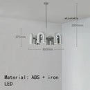 Axyaa U-shaped Tube Chandelier: Modern Scandinavian Pendant Light