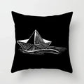 Axyaa Black and White Nordic Style Car Pillowcase Sofa Pillow Cover