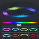 Axyaa Smart LED Ceiling Fan Lights, RGB Dimming, Adjustable Wind Speed, White 45cm