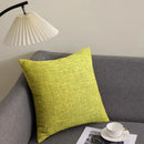 Axyaa Solid Cotton Line Pillow Case Soft Breathable Nordic Decor Pillow Cover