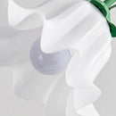 Axyaa Iron Art Flower Floor Lamp LED E27 White Flower Lampshade for Living Room Corners