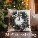 Axyaa Christmas-themed Decorative Cushion Cover for Sofa Bedroom Car Pillow
