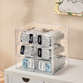 Axyaa Contact Lens Storage Box: Multi-Grid Daily Disposable CabinetTransparent Eye Rack - Large Capacity