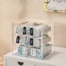 Axyaa Contact Lens Storage Box: Multi-Grid Daily Disposable CabinetTransparent Eye Rack - Large Capacity