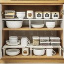 Axyaa Kitchen Storage Rack Countertop Shelf ABS Material Multi-Functional Organization