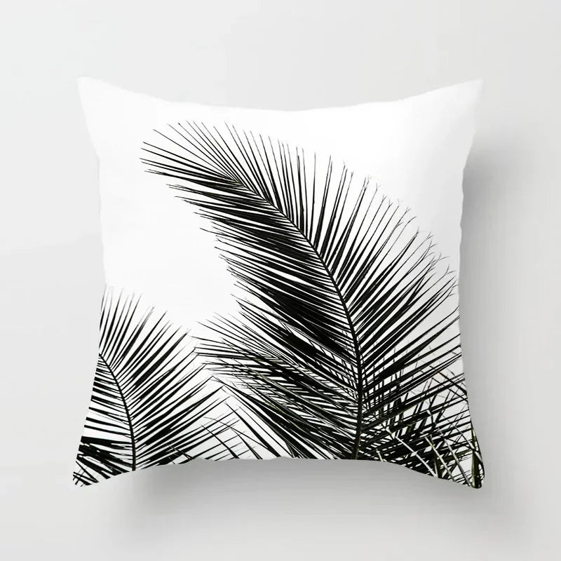 Axyaa Black and White Nordic Style Car Pillowcase Sofa Pillow Cover