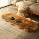 Axyaa Plush Faux Fur Rug for Living Room Bedroom Luxe Sheepskin-Style Carpet