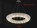 Axyaa Nordic Crystal LED Chandelier for Elegant Living Room & Restaurant Lighting