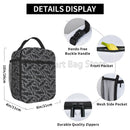 Axyaa Insulated Goth Bats Lunch Bag: Reusable Waterproof Thermal Cooler Tote