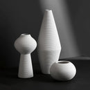 Axyaa Handmade Zen Ceramic Art Vase, Black and White Decoration