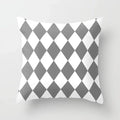 Axyaa Geometric Grey Pillowcase Set