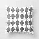 Axyaa Geometric Grey Pillowcase Set