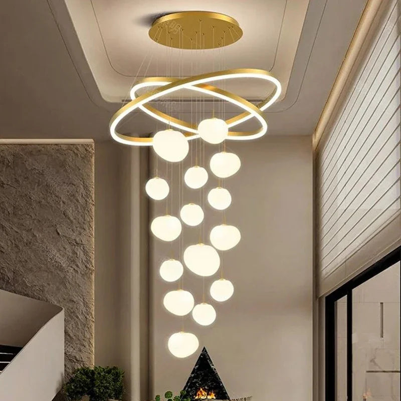 Axyaa Staircase Chandelier Pendant Light for Modern Home Decor & Indoor Lighting