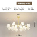 Axyaa Modern Orchid Chandeliers: Luxury LED Lighting Fixtures for Home Decor.