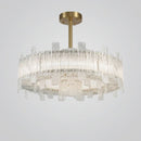 Axyaa Glass Chandelier: Postmodern Creative Lighting for Living Room and Bedroom