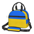 Axyaa Ukraine Flag Insulated Lunch Bag with Shoulder Strap - Cooler Bento Tote for Work & School