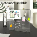 Axyaa Acrylic Memo Board with Magnetic Desktop Design - Clear, Reusable & Writable