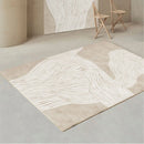 Axyaa Soft French Line Carpets for Modern Living Room Wabi Sabi Style Rug