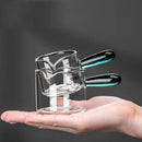 Axya Glass Handle Espresso Measuring Cup 125ml Vshape Coffee Milk Supplies
