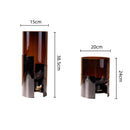 Amber Double Layer Glass Vase by Axyaa - Floral Arrangement & Room Decoration Accessory