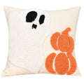Axyaa 3D Ghost Easter Egg Embroidered Pillowcase Halloween Home Decor Pillow Covers