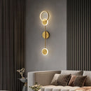 Axyaa Luxury Gold Plated LED Wall Lamp for Modern Decor