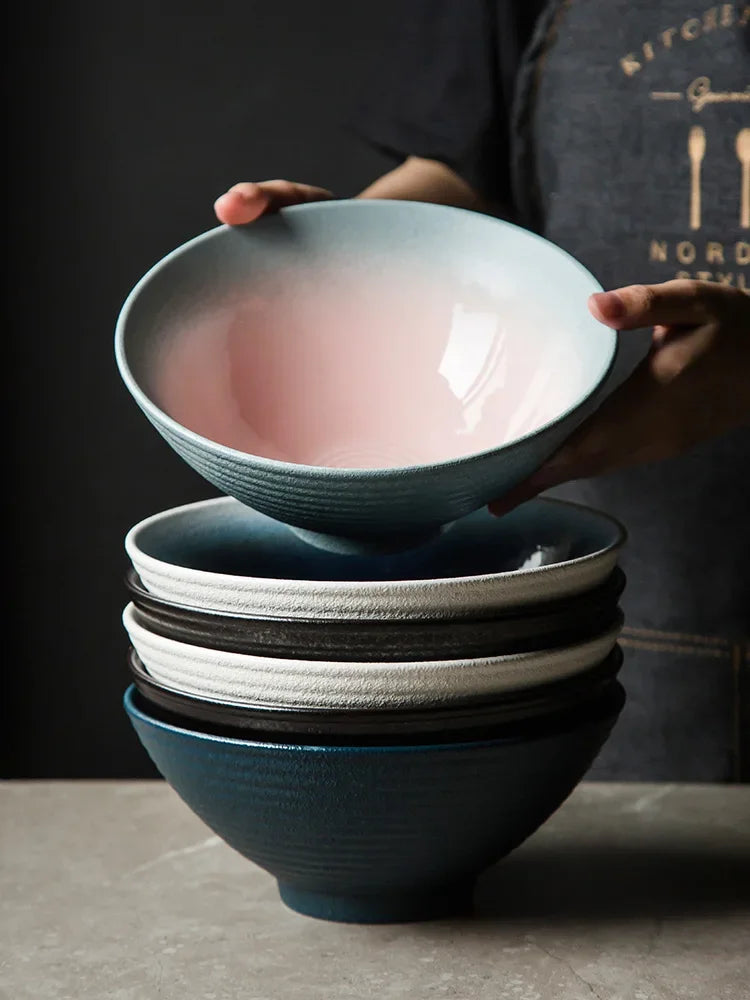 Axya Ramen Bowl: Ceramic Household Salad & Specialty Restaurant Tableware