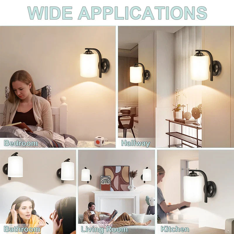 Retro Iron Art Wall Lamp for Living Room, Bedroom by Axyaa