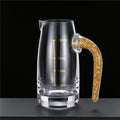 Axyaa Light Luxury Gold Foil Crystal Baijiu Cup Set Glass Wine Dispenser Home Set