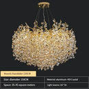 Axyaa Modern Crystal Pendant Chandelier for Dining Room, Living Room, and Bedroom
