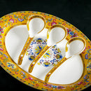 Axya Golden Palace Bone Dinnerware Set for Kitchen